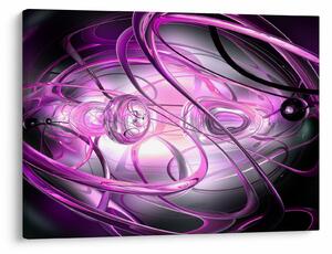 Tabloul cu abstracție frumoasă în violet (70x50 cm)
