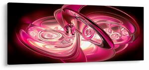 Tabloul cu fractali roz (120x50 cm)