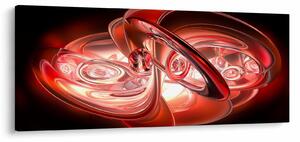 Tabloul - forme roșii (120x50 cm)