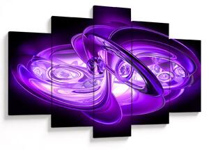 Tabloul fractalilor în violet (150x105 cm)