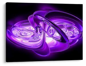 Tabloul fractalilor în violet (70x50 cm)