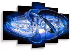 Tabloul abstract albastru (150x105 cm)
