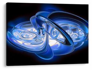 Tabloul abstract albastru (70x50 cm)