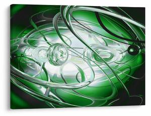Tabloul abstract verde (70x50 cm)