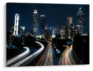 Tabloul metropolei nocturne (70x50 cm)