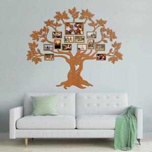 DUBLEZ | Arbore genealogic din lemn cu rame foto - Stejar