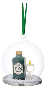 Ornament de Crăciun din sticlă Gin & Tonic – Sass & Belle