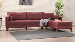 Canapea de colț Bella Corner Sofa Right 1 - Claret Red
