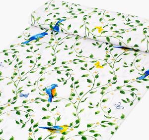 Goldea țesătură 100% bumbac - păsări colorate în grădină 220 cm