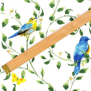 Goldea țesătură 100% bumbac - păsări colorate în grădină 160 cm