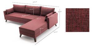 Canapea de colț Bella Corner Sofa Right 1 - Claret Red