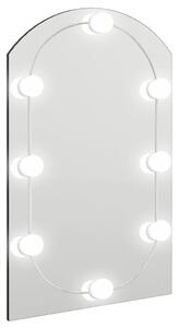 Oglindă cu lumini LED, arcadă, 60x40 cm, sticlă