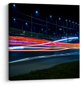 Tabloul orașului nocturn (30x30 cm)