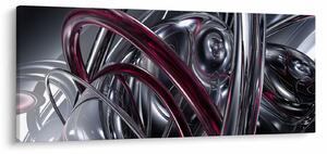 Tabloul cu abstracție gri (120x50 cm)