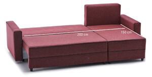 Canapea extensibilă de colț Ece Right - Claret Red
