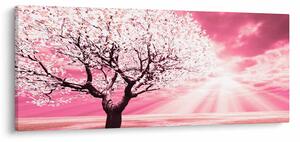 Tabloul cu pomul roz (120x50 cm)