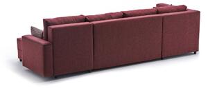 Canapea extensibilă de colț Ece Panoramik - Claret Red