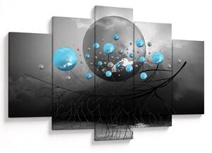Tabloul - bile abstracte albastru deschis (150x105 cm)