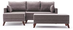 Canapea extensibilă de colț Bella Mini Corner Sofa Left - Brown