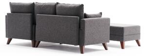 Canapea extensibilă de colț Bella Mini Corner Sofa Right - Anthracite