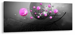 Tabloul cu bile roz (120x50 cm)