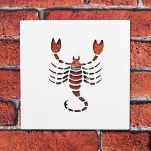 DUBLEZ | Tablou din lemn pentru perete - Zodia Scorpion