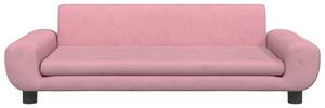 Pat de câini, roz, 100x54x33 cm, catifea