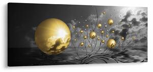 Tabloul bilelor în ocru (120x50 cm)