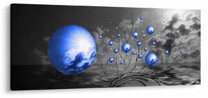 Tabloul bilelor albastru închis (120x50 cm)