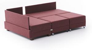 Canapea extensibilă de colț Fly Corner Sofa Bed Left - Claret Red