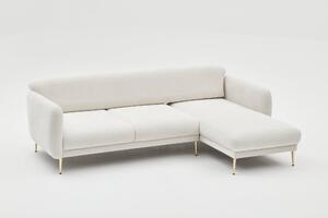 Canapea extensibilă de colț Simena Right - Cream
