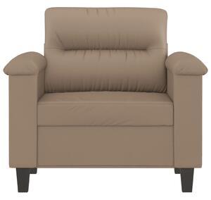 Canapea de o persoană, cappuccino, 60 cm, piele ecologică