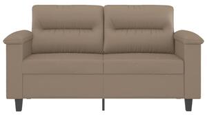 Canapea cu 2 locuri, cappuccino, 120 cm, piele ecologică