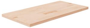 Blat de baie, 80x40x2,5 cm, lemn masiv netratat