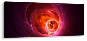 Tabloul modern cu abstracțiune roz (120x50 cm)