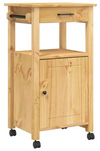 Cărucior de bucătărie „MONZA”, 48x40x90 cm, lemn masiv de pin