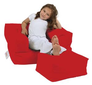 Fotoliu puf pentru grădină Kids Single Seat Pouffe-Red roșu