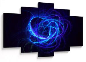 Tabloul cu ghem albastru abstract (150x105 cm)