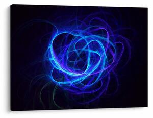 Tabloul cu ghem albastru abstract (70x50 cm)