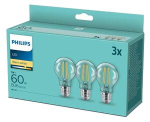 SET 3x Bec LED VINTAGE Philips A60 E27/7W/230V 2700K