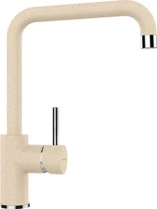 Baterie bucatarie Schock Fonos Cristalite Moonstone, aspect granit, cartus ceramic, bej