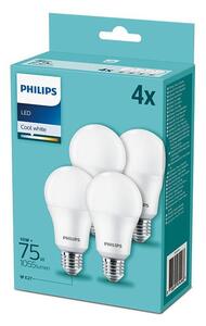 SET 4x bec LED Philips A60 E27/10W/230V 4000K