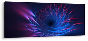 Tablou - abstaracție cu floare (120x50 cm)