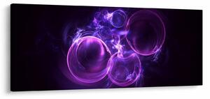 Tablou abstract cu bulbuci (120x50 cm)