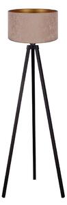 Lampadar VELVET 1xE27/60W/230V negru/bej Brilagi