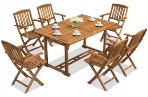 Mobilier de grădină din lemn Burma/Delhi 6 Garden Point