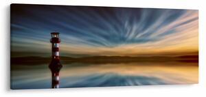 Tablou cu farul în mare (120x50 cm)