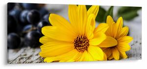 Tablou cu flori galbene (120x50 cm)
