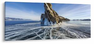 Tablou cu piatra înghețată (120x50 cm)