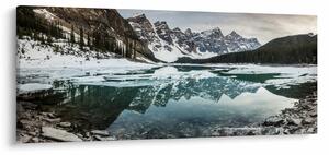 Tablou - lacul iarna (120x50 cm)